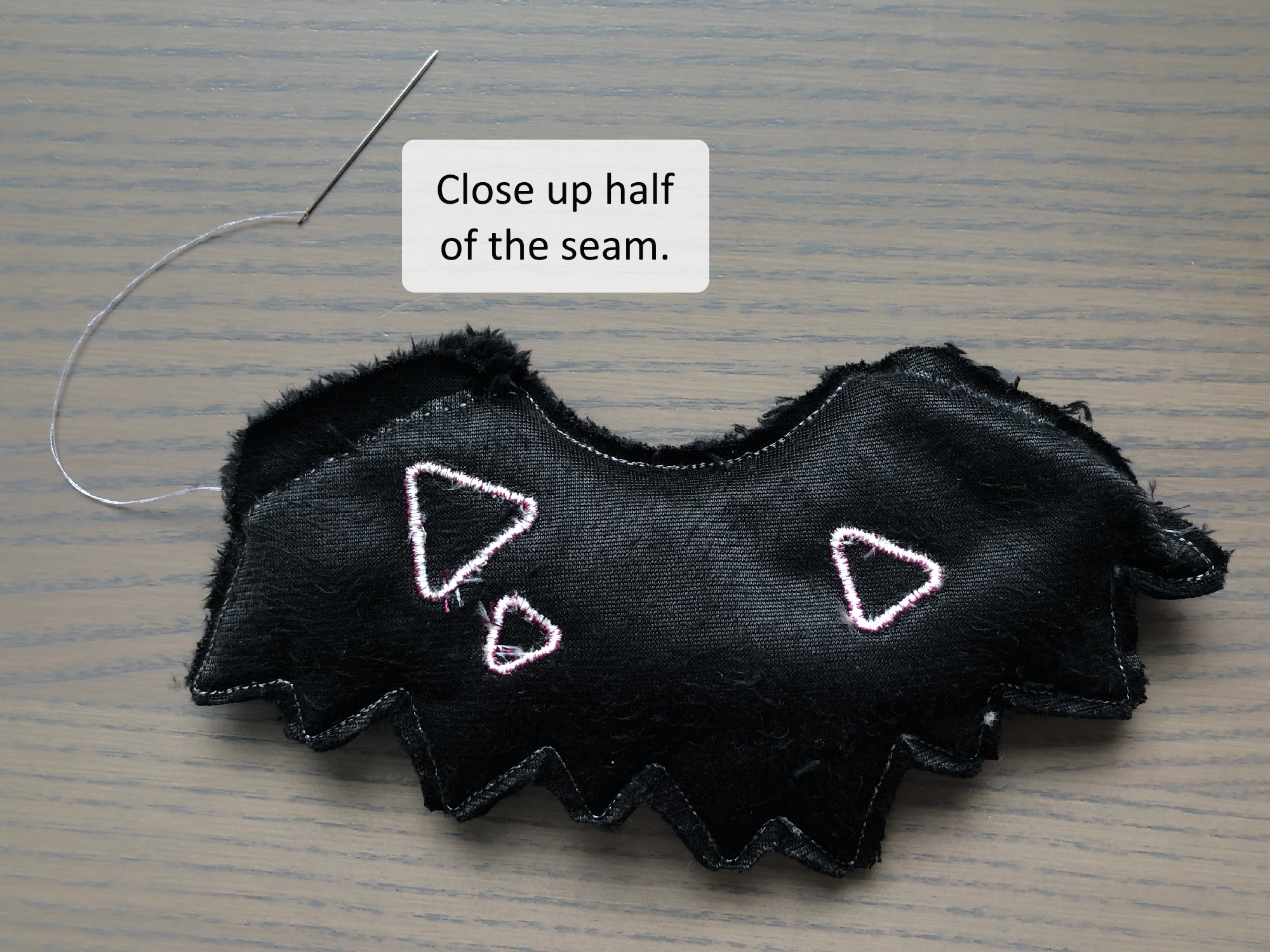 Sewing the Neck Fur Step 3A image